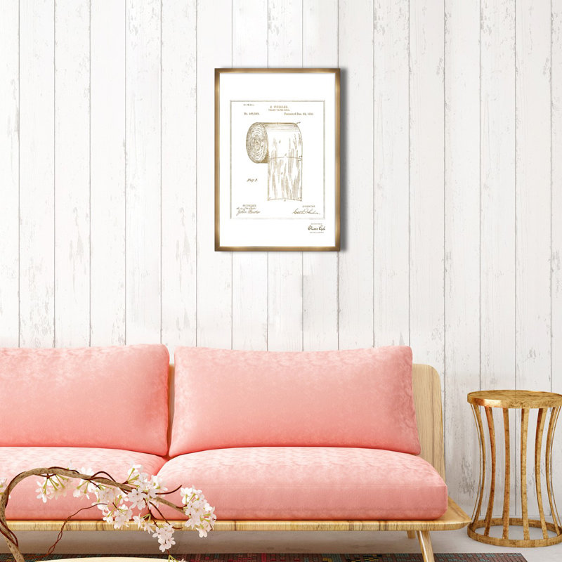 Toilet Paper Roll 1891 Print, Bronze