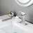 High Bathroom Faucet With Waterfall Spout And Single, Stainless Steel Single Handle,-121767968