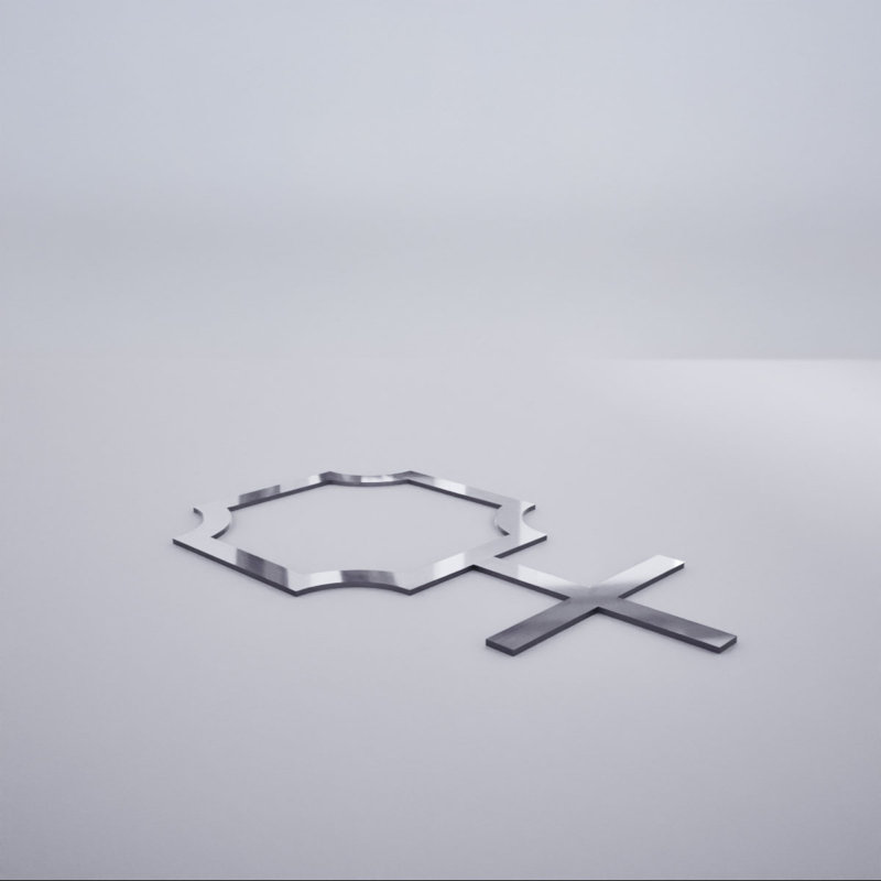 Miroir argenté Bradley, 7.38" H x 12.875" W x 0.125" D, Miroir argenté
