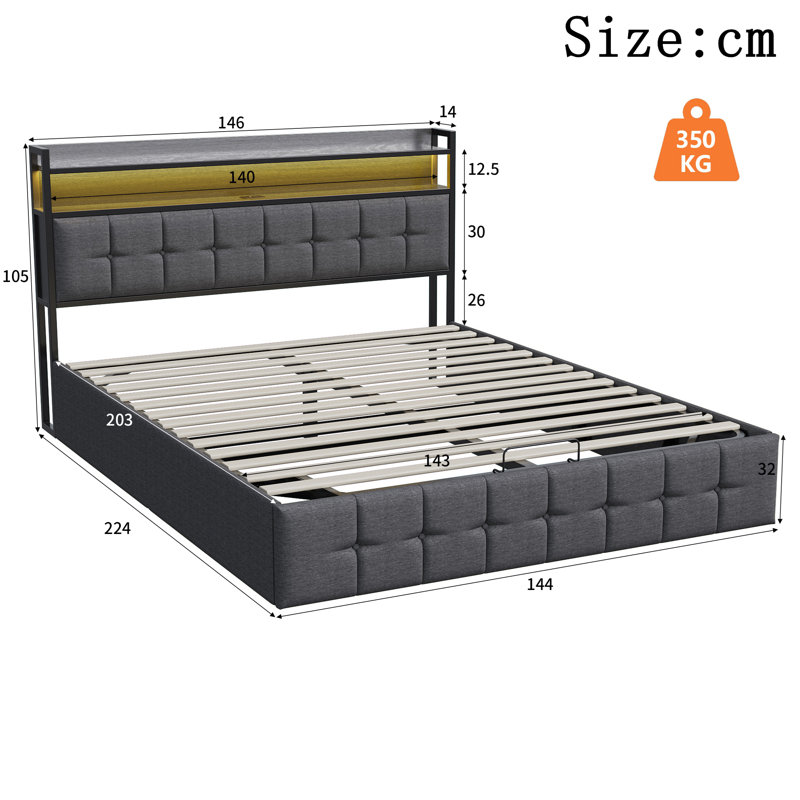 Bed, European Double (140 x 200 cm)
