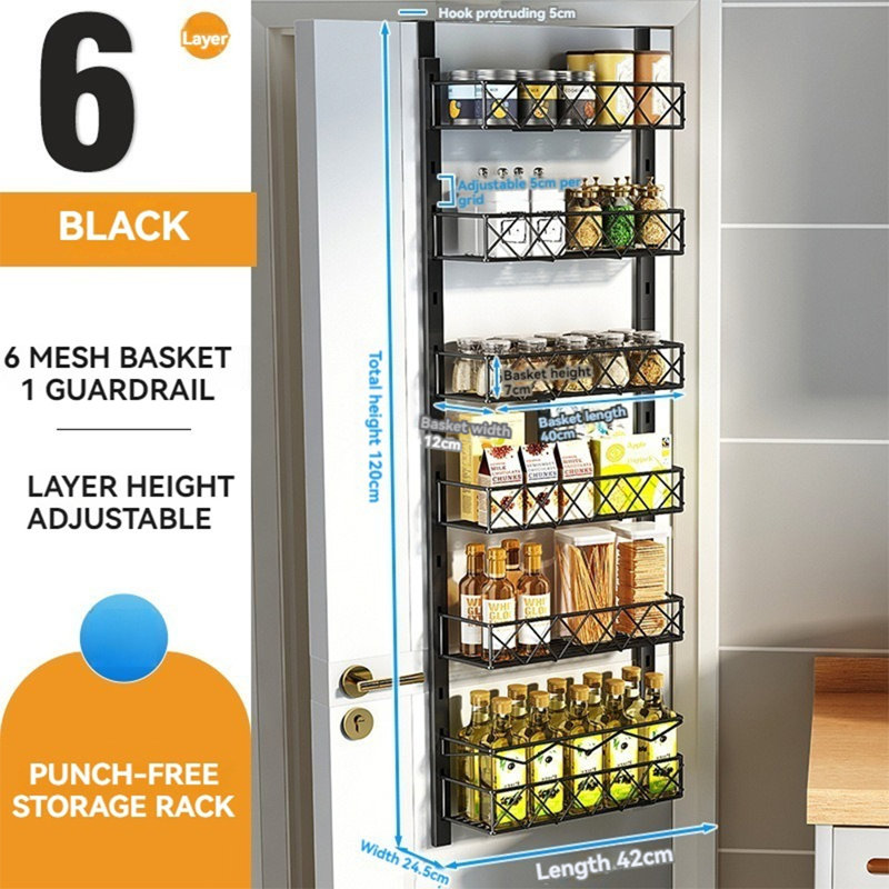 Rangement pour garde-manger à 8 niveaux, H 47,25 po x l 16,54 po x P 9,65 po