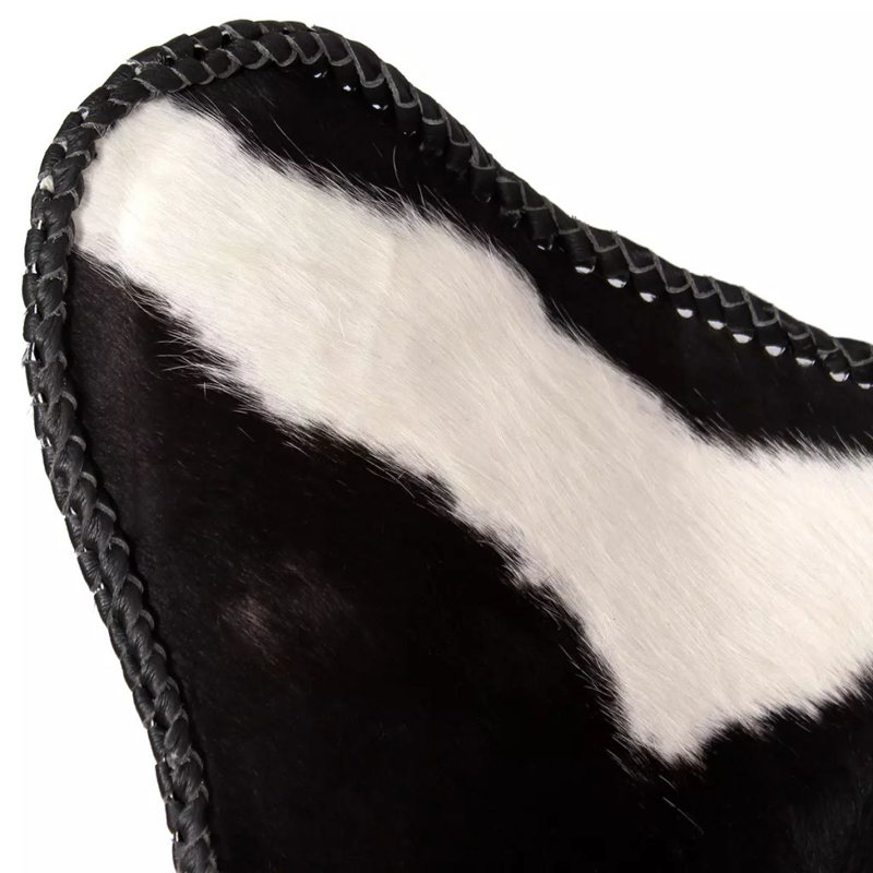 Mullins Upholstered Butterfly Chair, Black/White