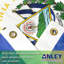  Polyester EverStrong Series 3 x 5 pieds drapeau du Salvador - rayures brodées et cousues - drapeaux du Salvador