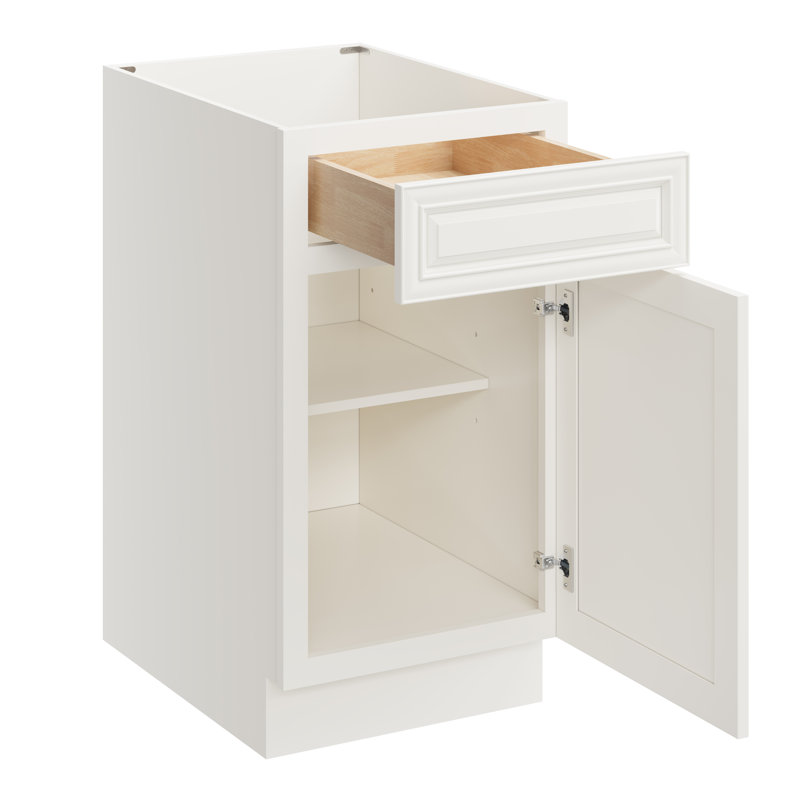 Armoire de cuisine casain, Peinte en blanc, 18"