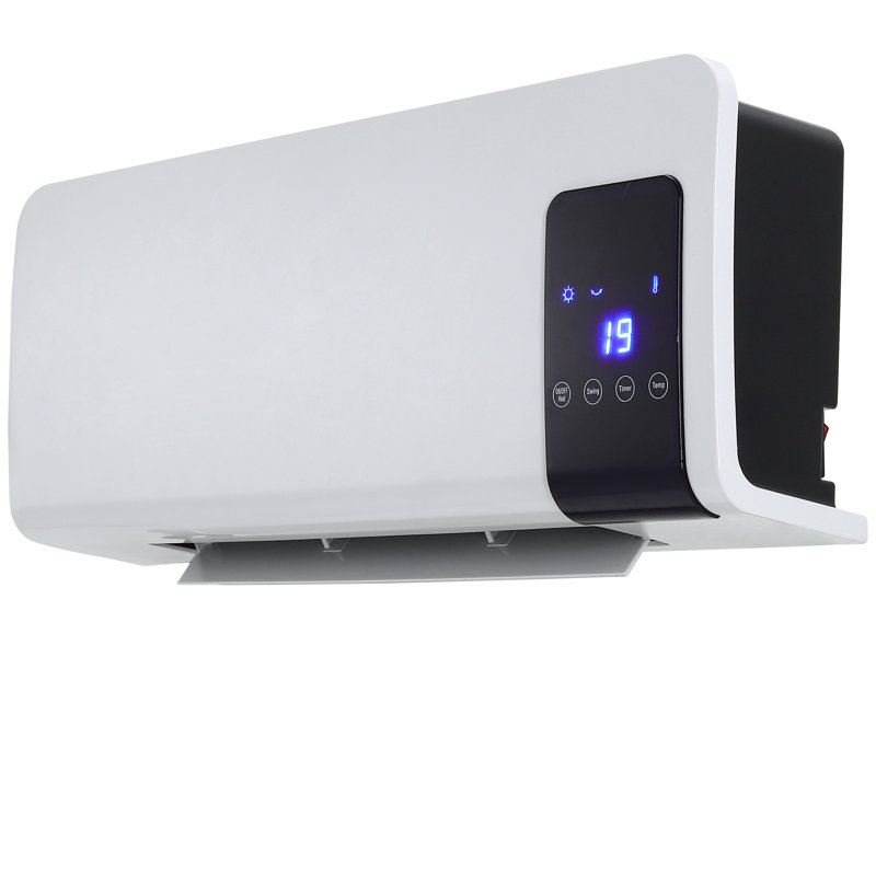 Living And Home 2000 Watt 113 BTU Electric Wall Mounted Space Heater with Adjustable Thermostat