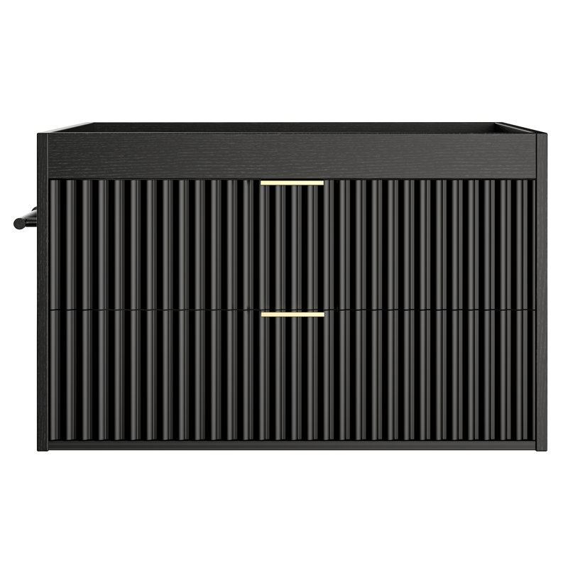 Base de meuble-lavabo simple 30 po seulement, Black