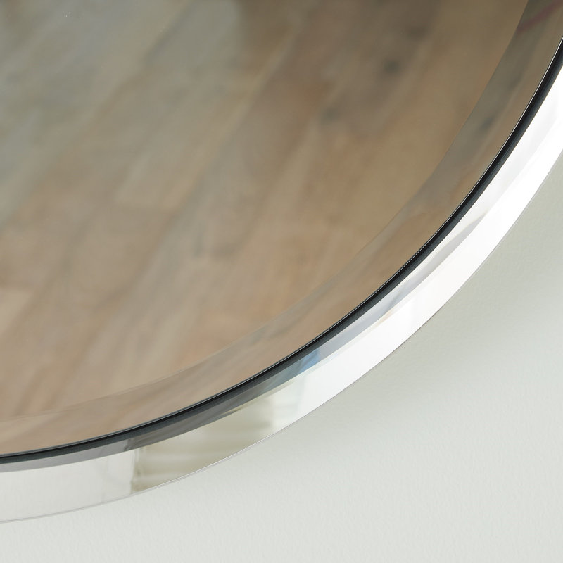 Hudson Round Metal Mirror, 40"H x 40"W x 2"D