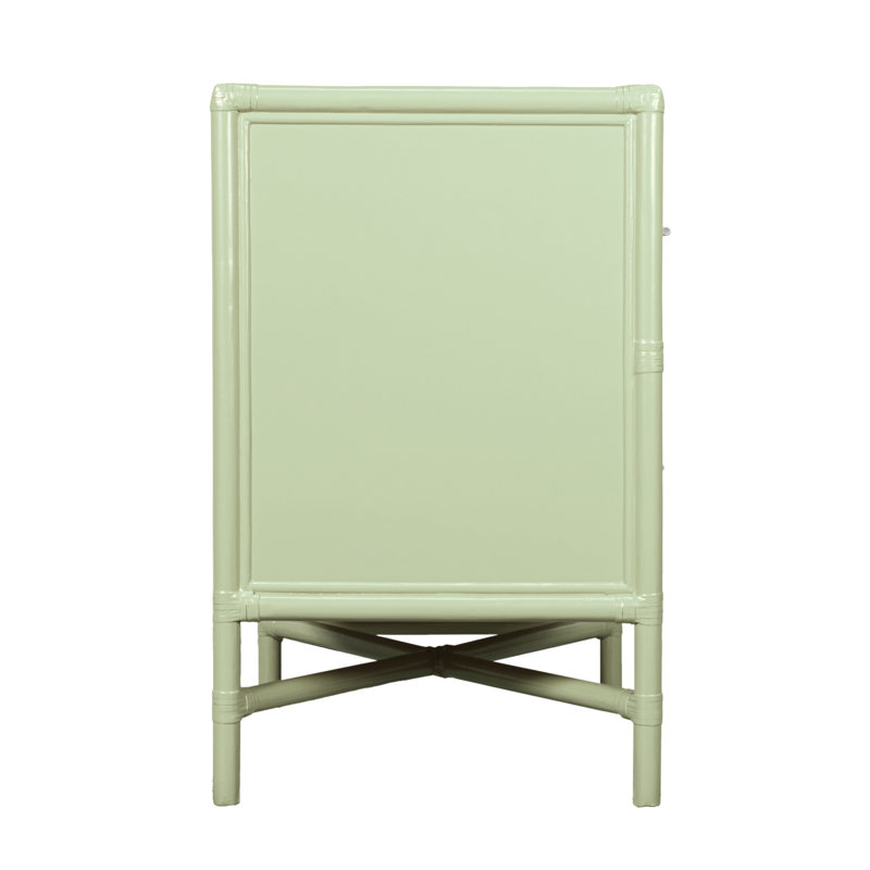 Venice 4 Drawers 54" W Double Dresser, Celery Green