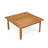 Mcclurg Mid-Century Modern Acacia Wood Outdoor Conversation Set With Sectional, Club Chairs-125588168-125588169-125588172