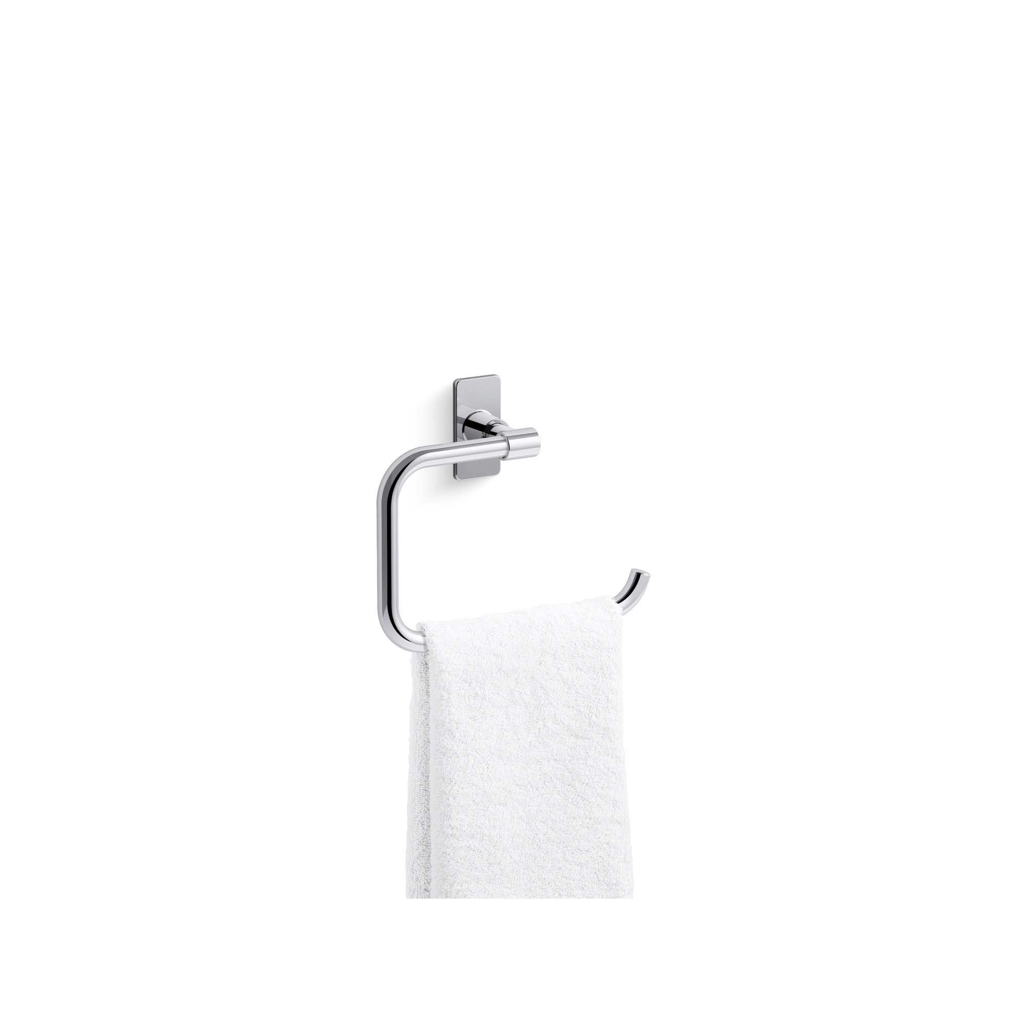 Castia by Studio McGee Towel Ring, Polished Chrome