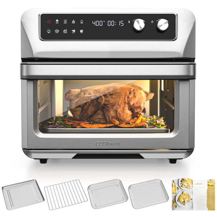 HOMCOM Air Fryer Toaster Oven, 21QT 8-In-1 Convection Oven