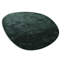 Handmade Cozy rug in dark green-56064211