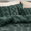 Ensemble d'édredon pour grand lit bohème 3 pièces - Literie vert foncé Shabby Bed Set-105490881-110437401