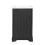 Meuble-lavabo de 50 cm (20 po) avec lavabo en céramique blanche, armoire noire, porte à fermeture amortie et tablette de rangement à deux niveaux. Finition de classe de 50 cm (20 po), efficacité