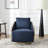 30" Wide Polyester Upholstered Swivel Barrel Chair With Wood Base-543202865