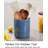 7.2" Navy Ceramic Utensil Holder