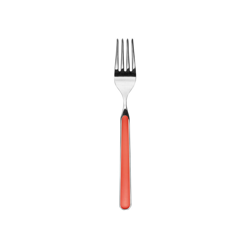 Fantasia Dessert Fork - 24 Pieces - Turtle-Dove, Nuovo corallo