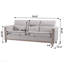 Canapé confortable en bois massif à trois places - Coussins moelleux, durables et durables, canapé de 79,5 po pour le salon