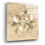«Red Floral 3» par Cheri Blum, art mural en verre rouge Red Barrel Studio®-2102033511