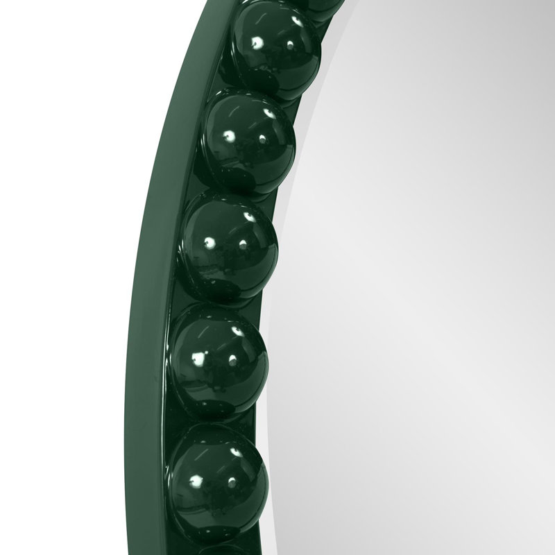 Darlene Round Mirror, Hunter Green