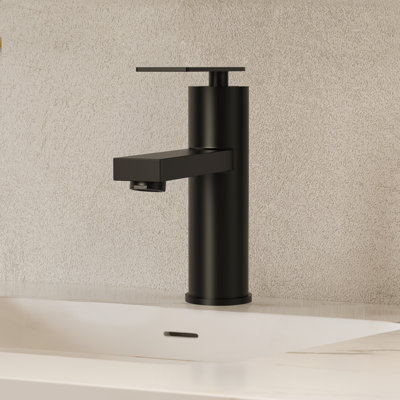 Single Hole Bathroom Faucet, Single Handle Bathroom Sink Faucet with Drain Assembly 