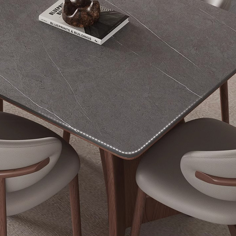 Élégante table et chaises en frêne blanc, H 29,52 po x L 59,05 po x l 31,49 po