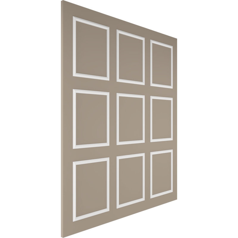 108'' H x 94.5'' W x 0.5'' D Wainscot Panelling