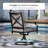 4-Person Steel Patio Dining Set With Textilene Sling Swivel Chairs And Cushions