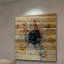 « stencil fleur », reproduction d’art sur bois de pin naturel-1689042050