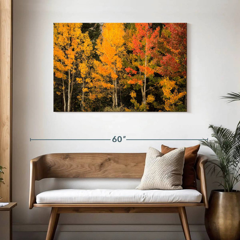 Harnek Aspen aux teintes d'automne, H 30 po x l 45 po