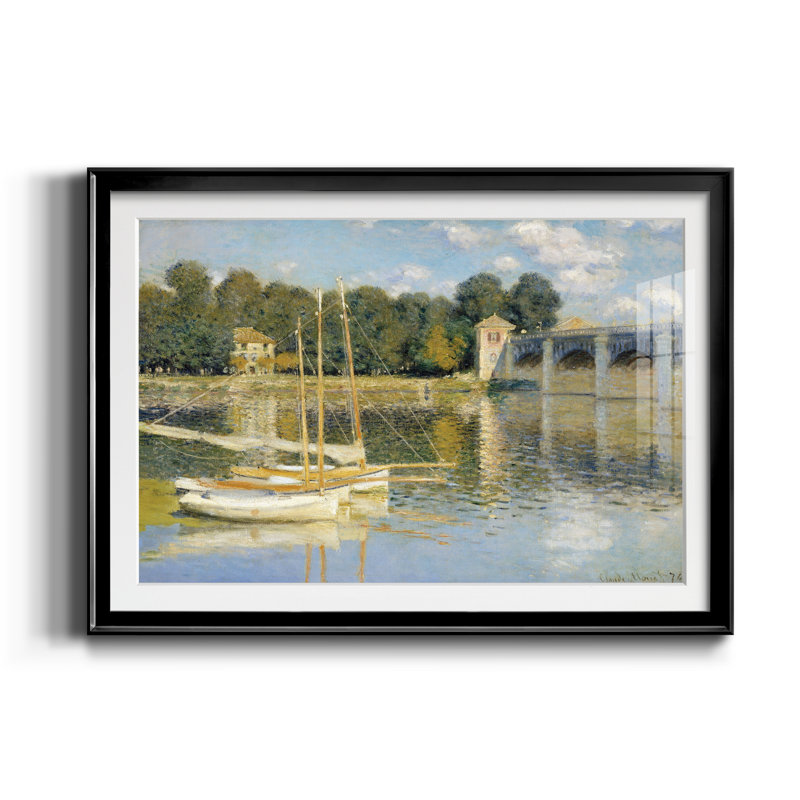 Le pont - Reproduction d'art sur papier encadrée, Noir, H 18,5 po x l 24,5 po x P 1,5 po
