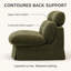 Upholstered 32.6 " Chenille Sofa-1446398913