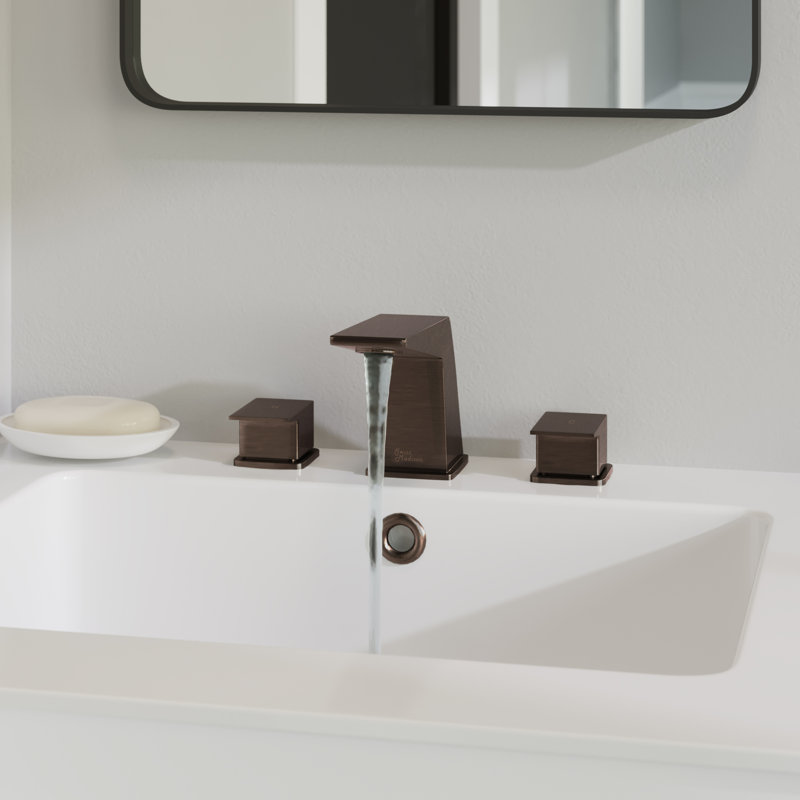 Robinet pour salle de bain Carré, Bronze huilé