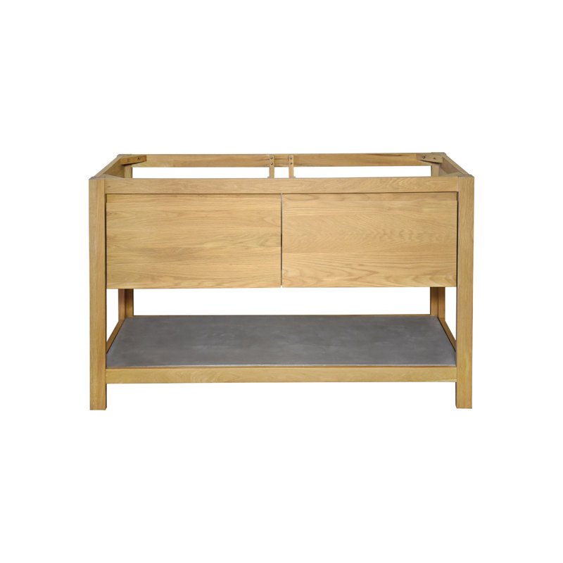Solace 48" Single Bathroom Vanity Base Only, Sunrise Oak/Ash