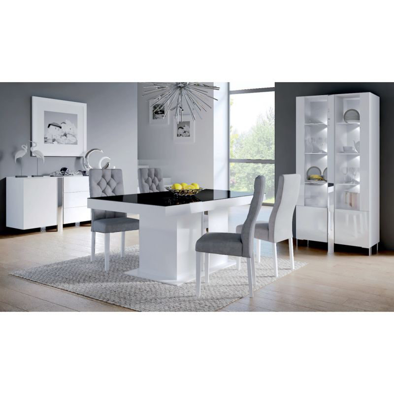 Charlestyn 4 Door Plastic Wardrobe, Black