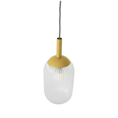Luminaire suspendu Gemma - doré et transparent 110-120V 1PC