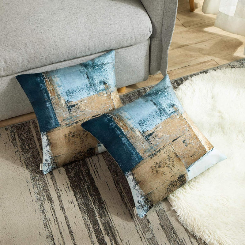 Striped Chenille Reversible Pillow Cover