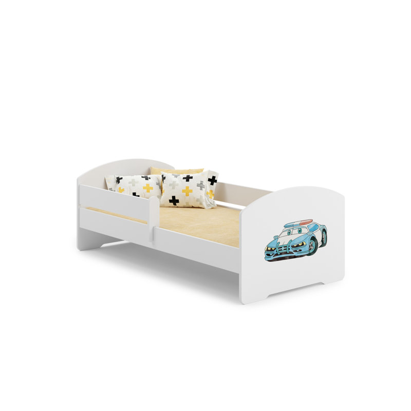 LUK children's bed with railing - Police, Cot Bed / Toddler (70 x 140cm)