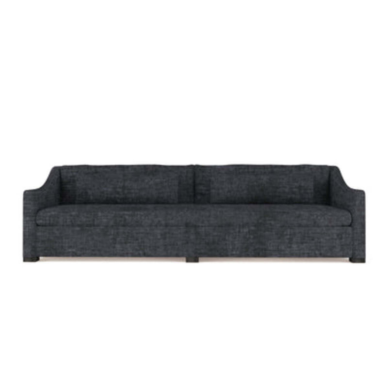 Canapé Crosby, H 32,5 po x l 120 po x P 38 po, Brun foncé, Velours écrasé graphite
