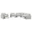 Canapé modulaire inclinable électrique gris 6 pièces Collins-122873928
