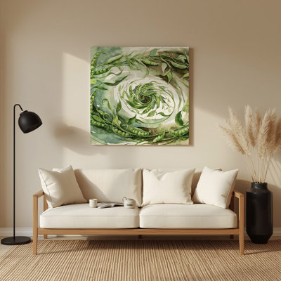 Vegetables Earthnut Pea Beige Metal Wall Art