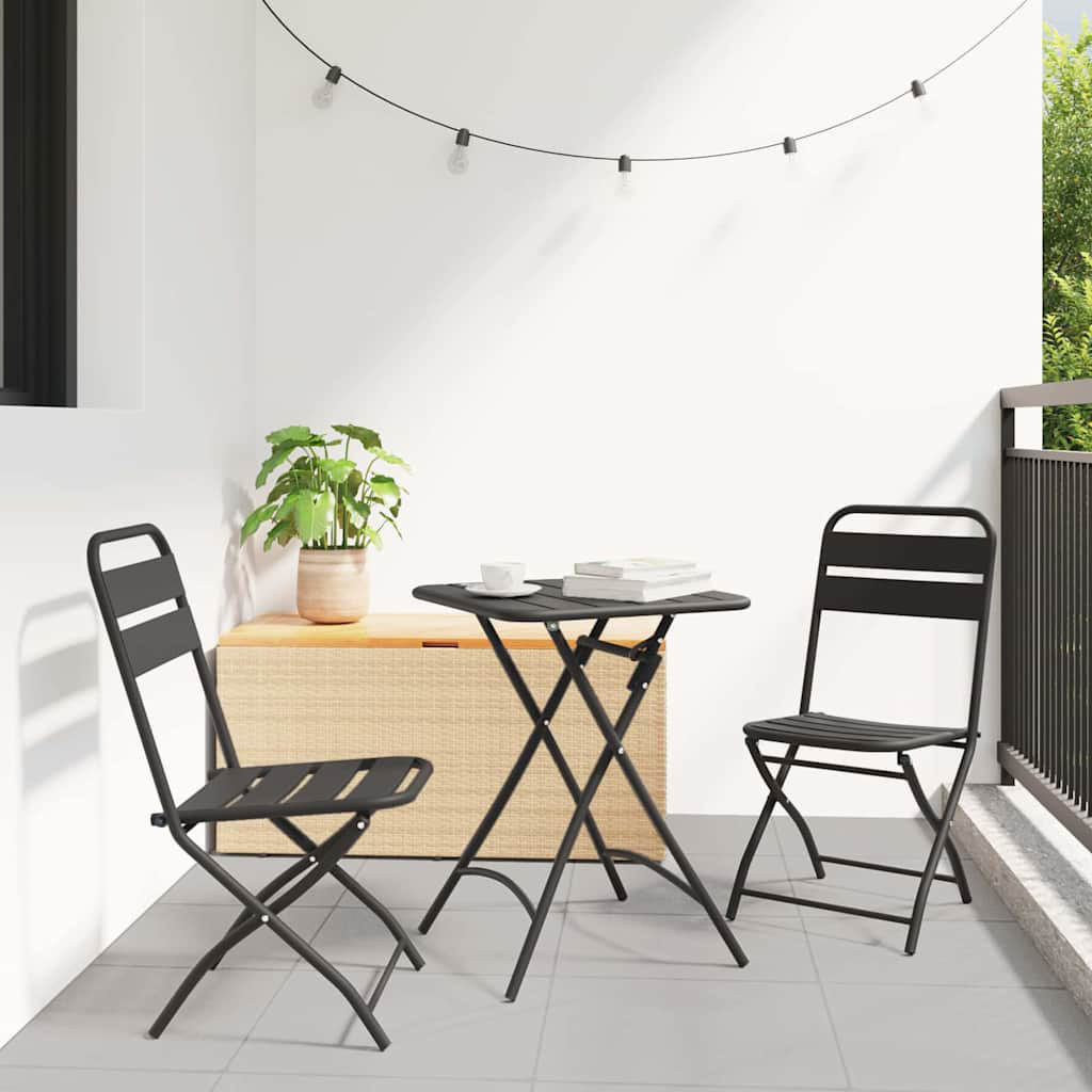 Square 3 - Piece 2 - Person 55Cm L Outdoor Bistro Set