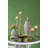  Decorative Ceramic Jar with Textured Motif and Spherical Finial Lid-130447098