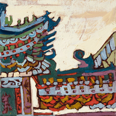 " Chinatown X " by Erin McGee Ferrell Painting Print