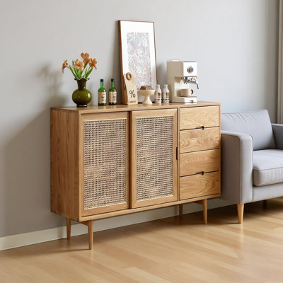 Modern minimalist cane sideboard