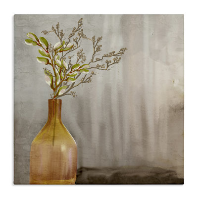 Traditional Amber Vase Canvas Wall Art by Kim Allen