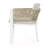 Outdoor Dining Chair Set of 2, Aluminum Frame with Comfortable Cushion, 300lbs Capacity for All-Weather Patio Seating