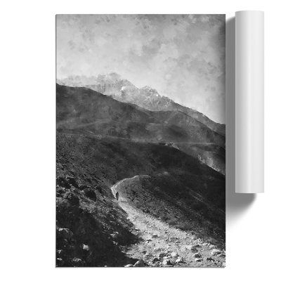 Pathway To The Mountain - No Frame Print