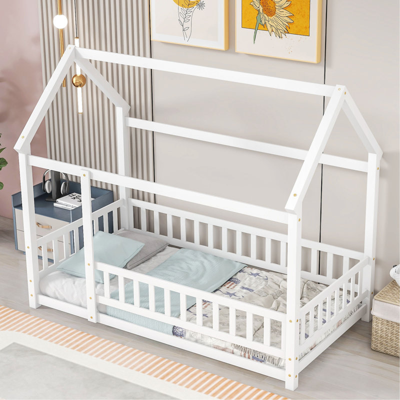 Bayze Platform Bed, Twin, White