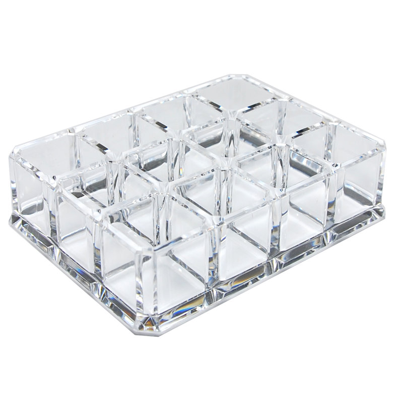 Plastic 12 Compartment Makeup Organizer